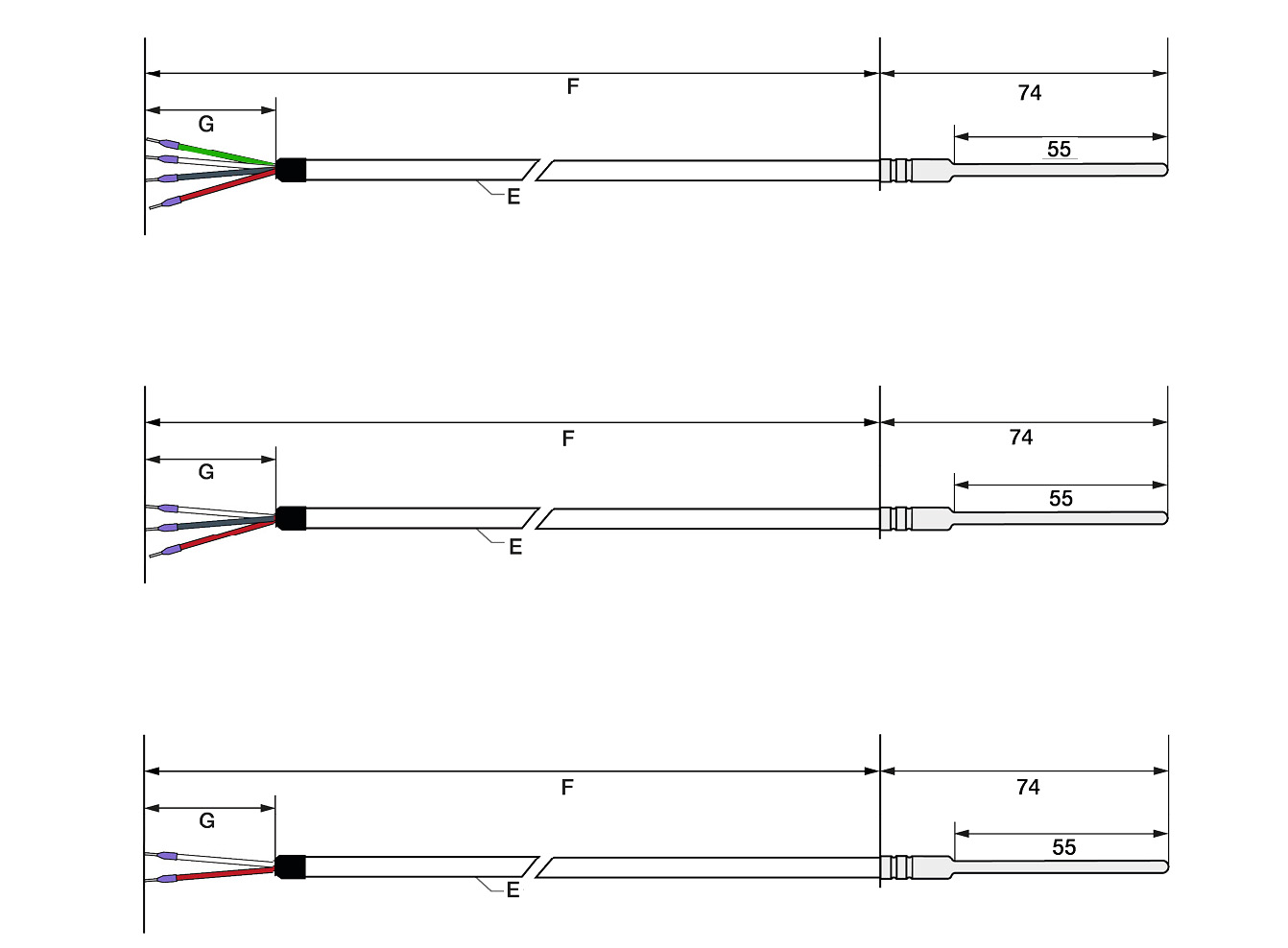 Temperature Sensor PT1000 -2
