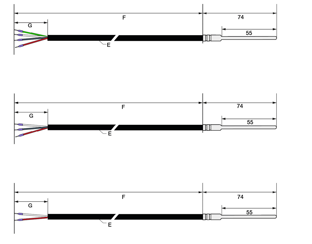 Temperature Sensor Probe PT500